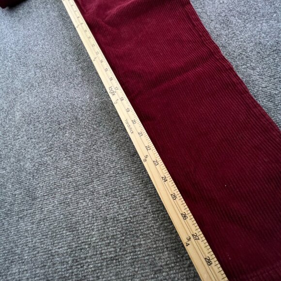Eddie Bauer Women’s Size 6 Red Corduroy Pants Tapered Cotton w Pockets Ladies - Picture 16 of 16